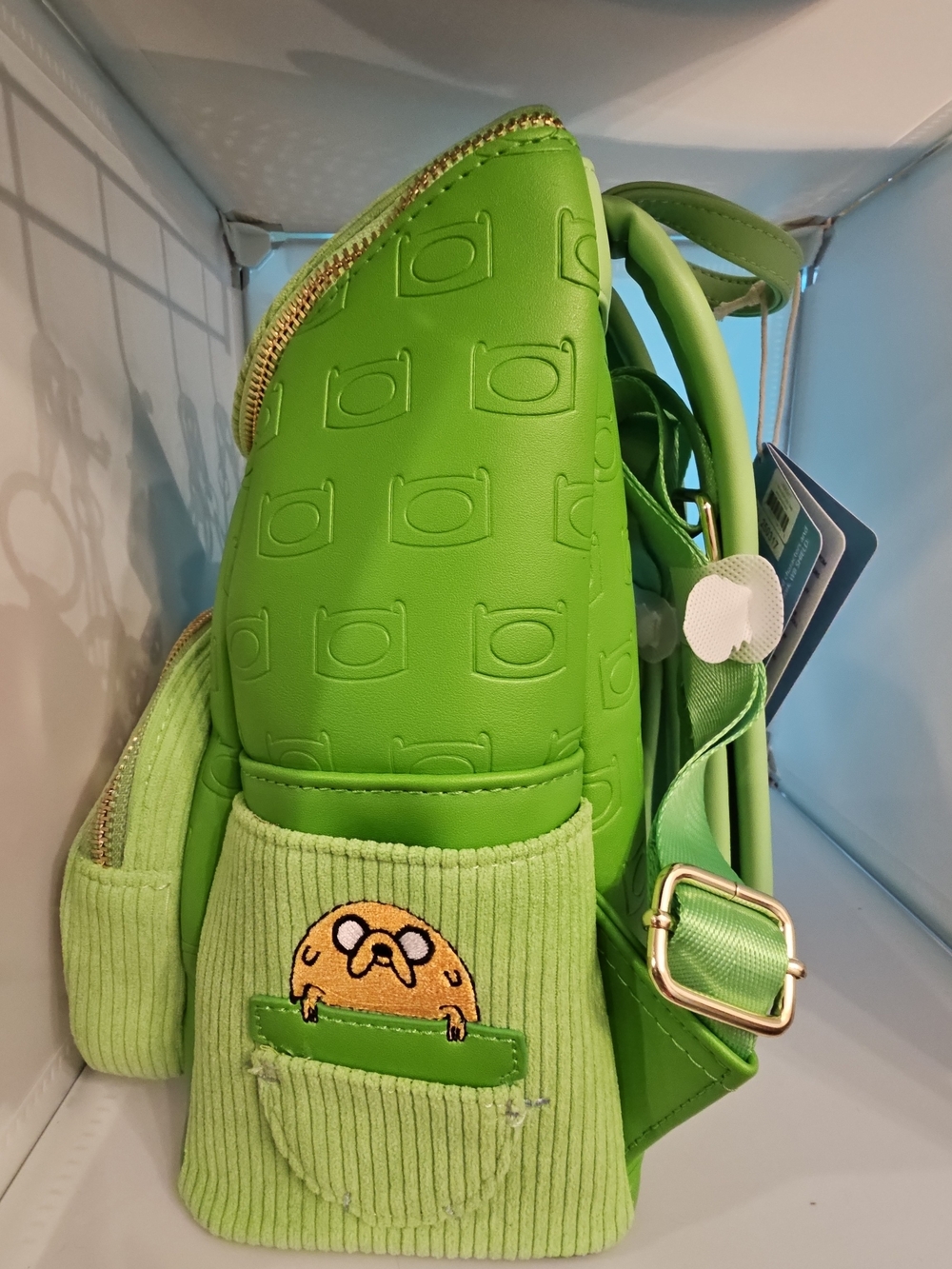 Loungefly Adventure Time Finn corduroy Backpack Featuring Debossed Images - Picture 2 of 3